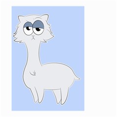 Grumpy Persian Cat Llama Small Garden Flag (two Sides) by Catifornia