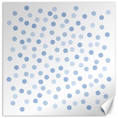 Bubble Balloon Circle Polka Blue Canvas 20  X 20   by Mariart