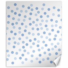 Bubble Balloon Circle Polka Blue Canvas 20  X 24   by Mariart