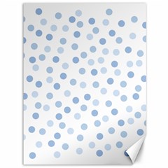 Bubble Balloon Circle Polka Blue Canvas 36  X 48   by Mariart