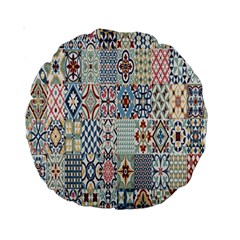 Deco Heritage Mix Standard 15  Premium Round Cushions by Mariart