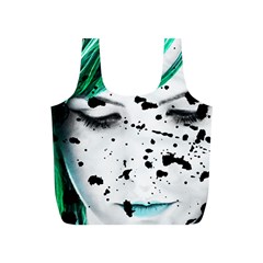 Beauty Woman Close Up Artistic Portrait Full Print Recycle Bags (s)  by dflcprints