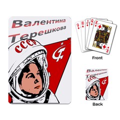 Valentina Tereshkova Playing Card by Valentinaart