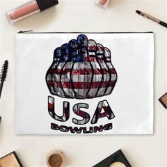 Usa Bowling  Cosmetic Bag (xl) by Valentinaart