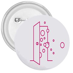 Deep Clean Bubbel Door Pink Polka Circle 3  Buttons by Mariart