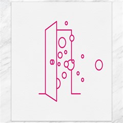 Deep Clean Bubbel Door Pink Polka Circle Canvas 20  X 24   by Mariart
