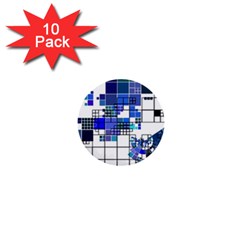 Design 1  Mini Buttons (10 Pack)  by Nexatart