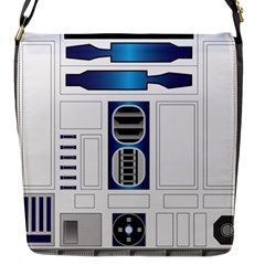 R Two V2 Flap Messenger Bag (s) by bullshitdesign