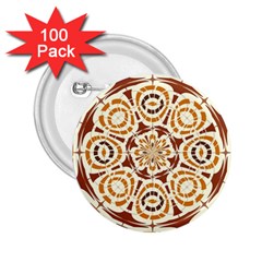 Brown And Tan Abstract 2 25  Buttons (100 Pack)  by linceazul