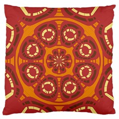 Dark Red Abstract Standard Flano Cushion Case (one Side) by linceazul