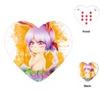 Easter Bunny Girl Playing Cards (Heart)  Front