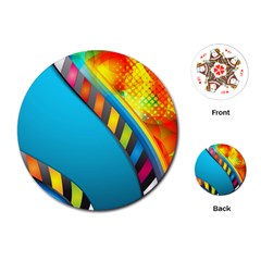 Color Dream Polka Playing Cards (round)  by Mariart