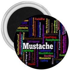 Mustache 3  Magnets by Mariart