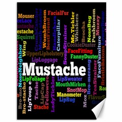 Mustache Canvas 36  X 48   by Mariart