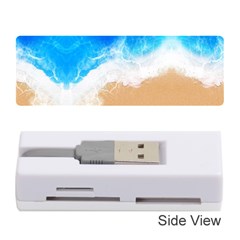 Sand Beach Water Sea Blue Brown Waves Wave Memory Card Reader (stick)  by Mariart