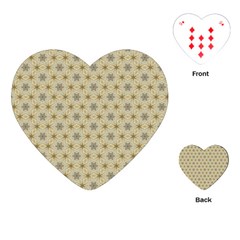 Star Basket Pattern Basket Pattern Playing Cards (heart)  by Nexatart