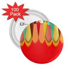 Colors On Red 2 25  Buttons (100 Pack)  by linceazul
