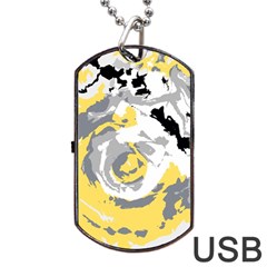 Abstract Art Dog Tag Usb Flash (one Side) by ValentinaDesign