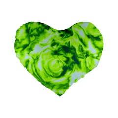Abstract Art Standard 16  Premium Heart Shape Cushions by ValentinaDesign
