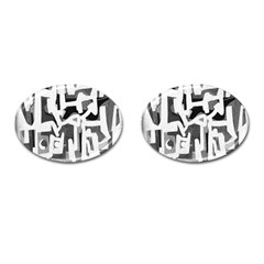 Abstract Art Cufflinks (oval) by ValentinaDesign