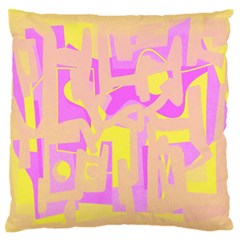 Abstract Art Large Flano Cushion Case (one Side) by ValentinaDesign