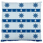 Sea pattern Large Flano Cushion Case (Two Sides) Back