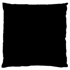 Black Large Flano Cushion Case (one Side) by ValentinaDesign