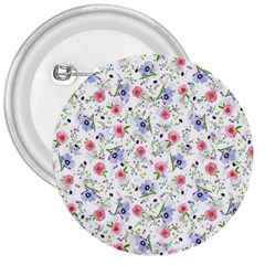 Floral Pattern 3  Buttons by ValentinaDesign