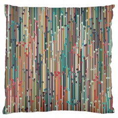 Vertical Behance Line Polka Dot Grey Blue Brown Standard Flano Cushion Case (two Sides) by Mariart