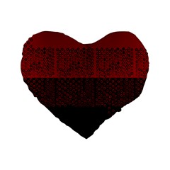 Abstract Art  Standard 16  Premium Heart Shape Cushions by ValentinaDesign