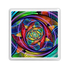 Eye Of The Rainbow Memory Card Reader (square)  by WolfepawFractals
