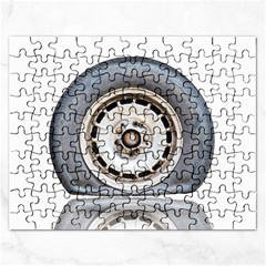 Flat Tire Vehicle Wear Street Rectangular Jigsaw Puzzl by Nexatart