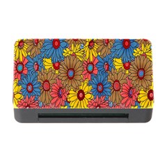 Background With Multi Color Floral Pattern Memory Card Reader With Cf by Nexatart