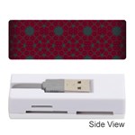 Blue Hot Pink Pattern With Woody Circles Memory Card Reader (Stick)  Front