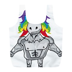 Angry Unicorn Full Print Recycle Bags (l)  by KAllan