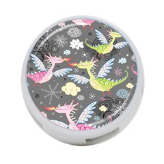 Dragonfly Animals Dragom Monster Fair Cloud Circle Polka 4-port Usb Hub (two Sides)  by Mariart