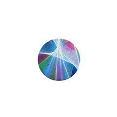 Light Means Net Pink Rainbow Waves Wave Chevron Green Blue Sky 1  Mini Buttons by Mariart