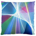 Light Means Net Pink Rainbow Waves Wave Chevron Green Blue Sky Standard Flano Cushion Case (One Side) Front