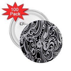 Black White Shape 2 25  Buttons (100 Pack)  by Mariart
