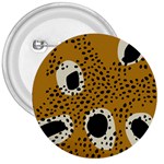 Surface Patterns Spot Polka Dots Black 3  Buttons Front