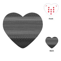 Shadow Faintly Faint Line Included Static Streaks And Blotches Color Gray Playing Cards (heart)  by Mariart