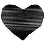 Shadow Faintly Faint Line Included Static Streaks And Blotches Color Gray Large 19  Premium Flano Heart Shape Cushions Front