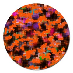 Orange Texture                  Magnet 5  (round) by LalyLauraFLM