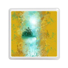 Turquoise River Memory Card Reader (square)  by digitaldivadesigns