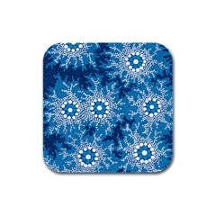 Aboriginal Art – Bushland Dreaming Rubber Square Coaster (4 Pack)  by hogartharts