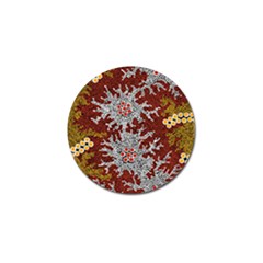 Aboriginal Art – Riverside Dreaming Golf Ball Marker (4 Pack) by hogartharts