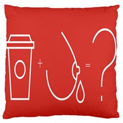 Caffeine And Breastfeeding Coffee Nursing Red Sign Standard Flano Cushion Case (one Side) by Mariart