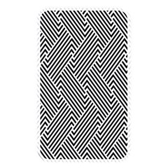 Escher Striped Black And White Plain Vinyl Memory Card Reader by Mariart
