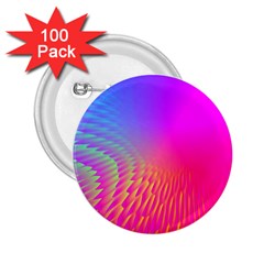 Light Aurora Pink Purple Gold 2 25  Buttons (100 Pack)  by Mariart