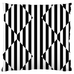 Optical Illusion Inverted Diamonds Large Cushion Case (one Side) by Mariart